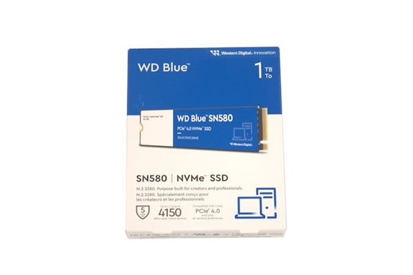 售价200元起！西数发布SN580蓝盘SSD：首上PCIe 4.0