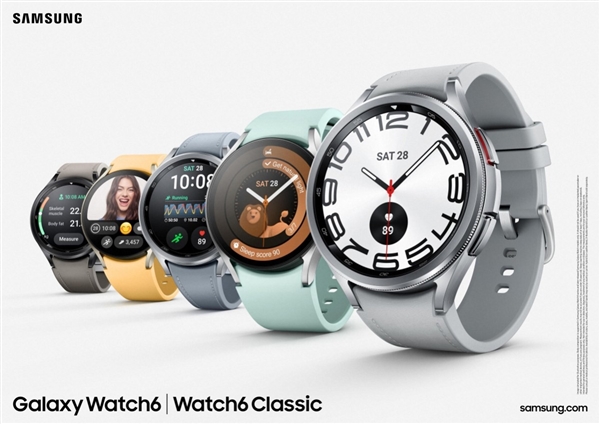 三星Galaxy Watch6系列智能手表发布：内置eSIM、亮度可达2000尼特
